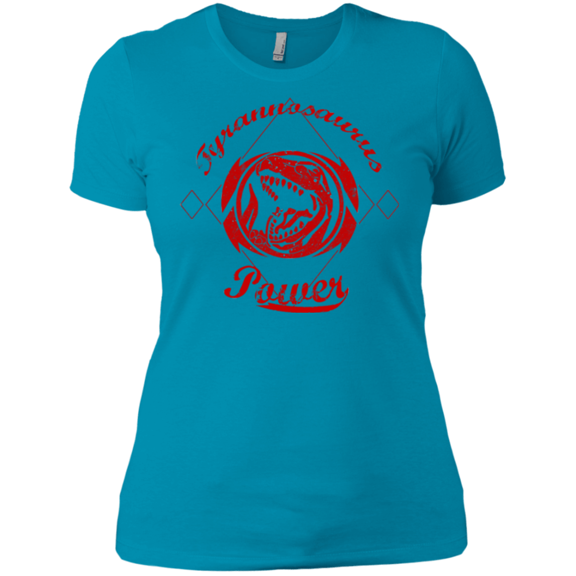 T-Shirts Turquoise / X-Small Tyrannosaurus Women's Premium T-Shirt