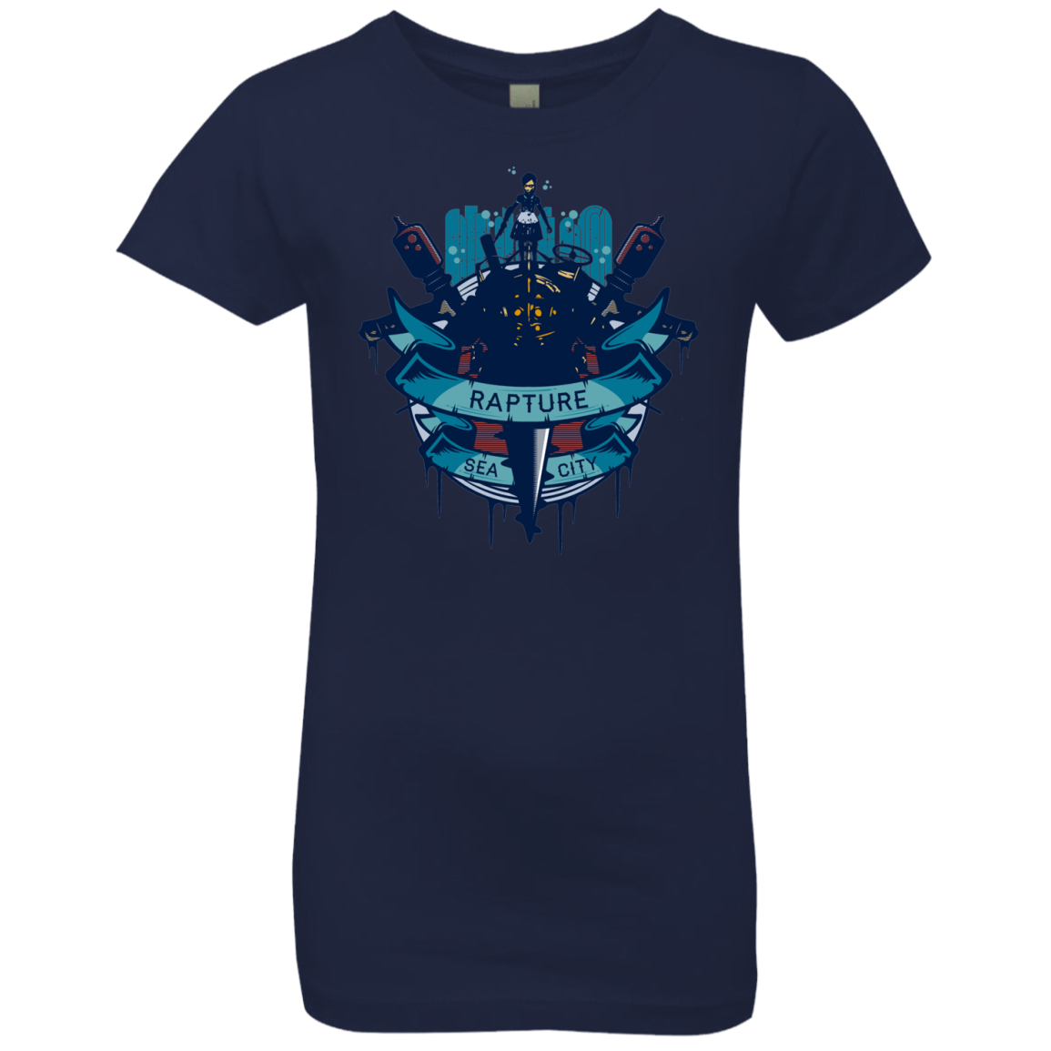 T-Shirts Midnight Navy / YXS Under The Sea Girls Premium T-Shirt