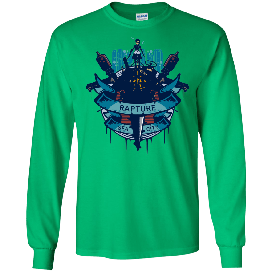 T-Shirts Irish Green / S Under The Sea Men's Long Sleeve T-Shirt