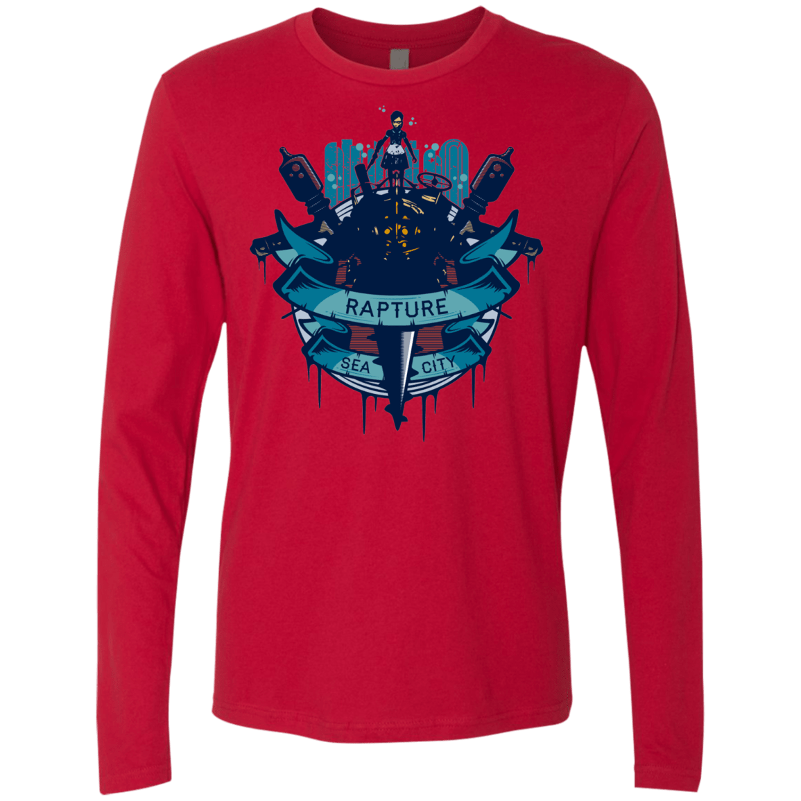 T-Shirts Red / S Under The Sea Men's Premium Long Sleeve