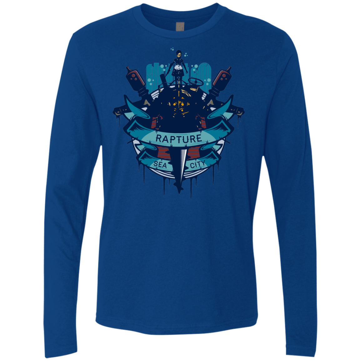 T-Shirts Royal / S Under The Sea Men's Premium Long Sleeve