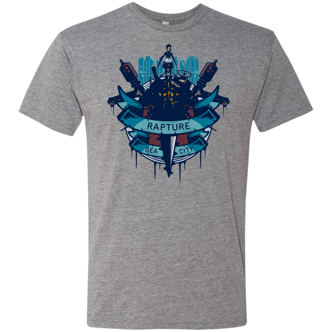 T-Shirts Premium Heather / S Under The Sea Men's Triblend T-Shirt