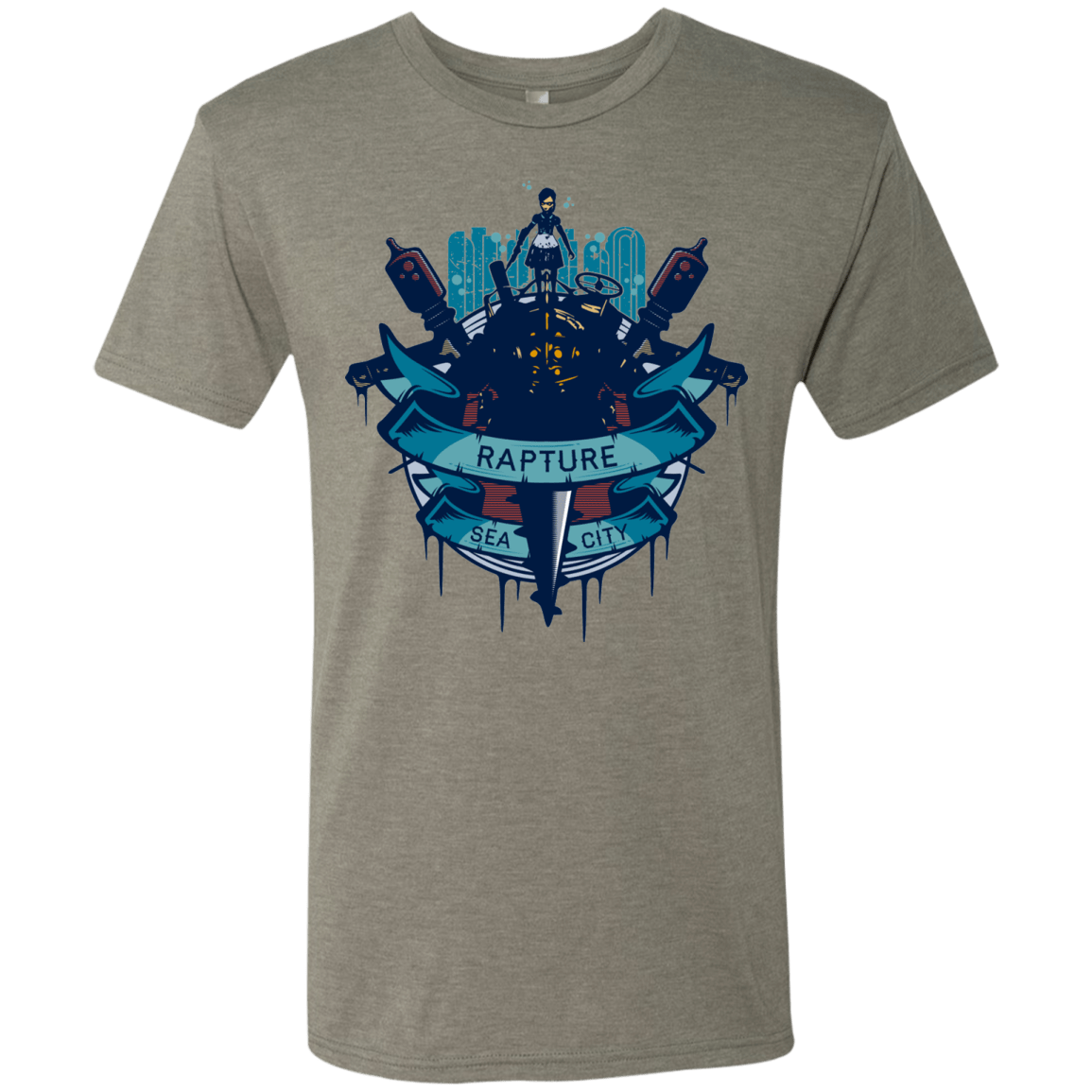 T-Shirts Venetian Grey / S Under The Sea Men's Triblend T-Shirt
