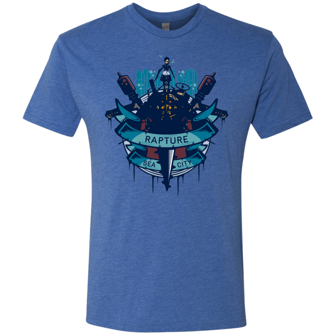T-Shirts Vintage Royal / S Under The Sea Men's Triblend T-Shirt