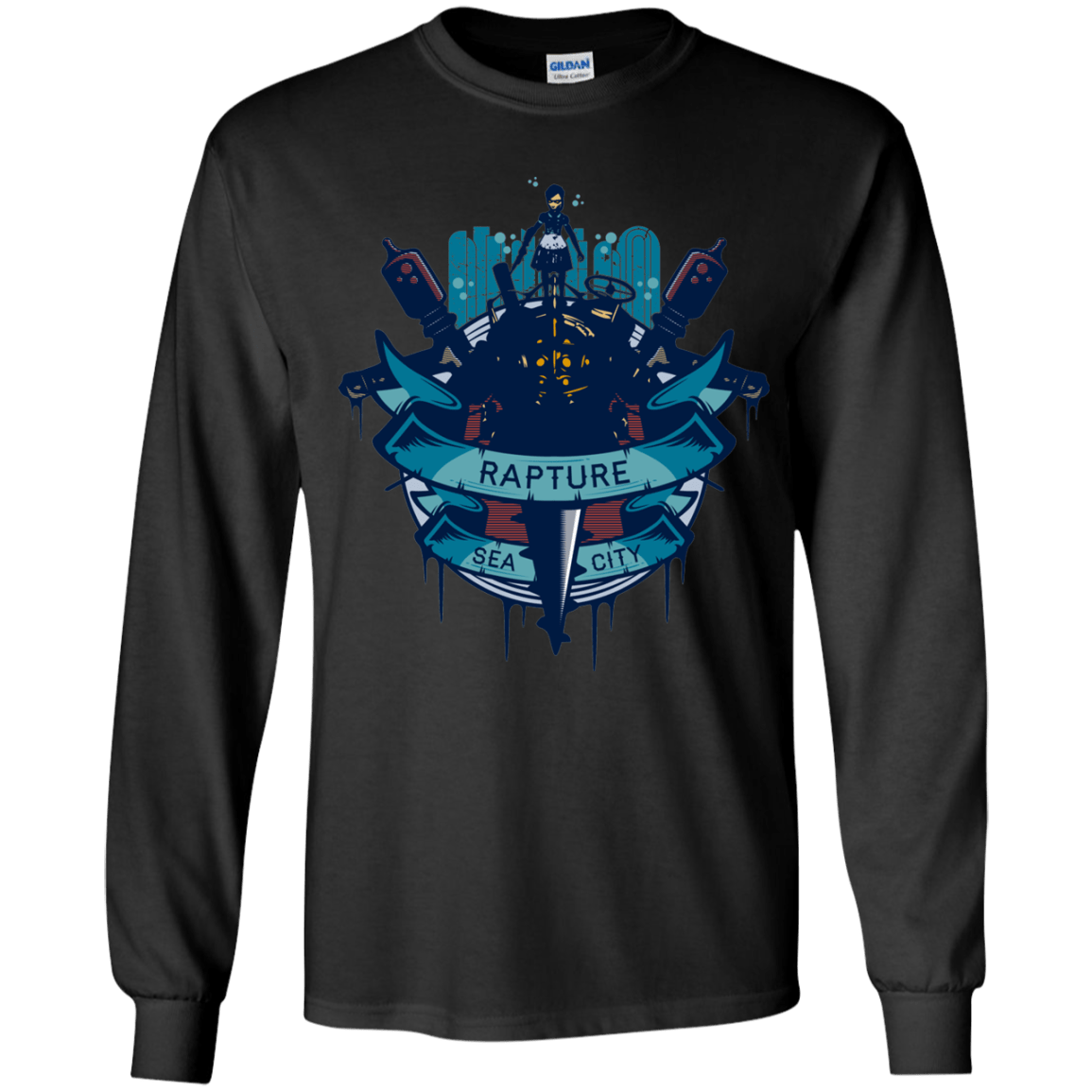 T-Shirts Black / YS Under The Sea Youth Long Sleeve T-Shirt