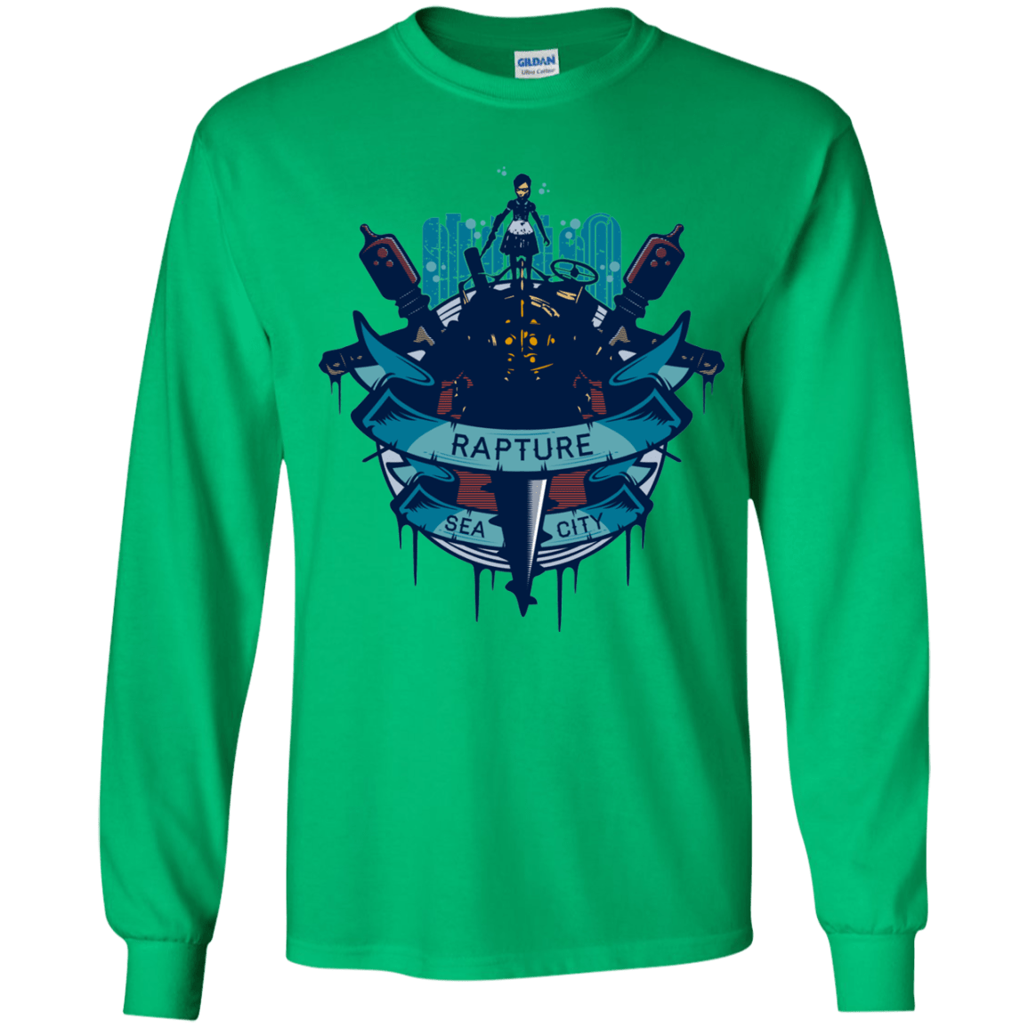 T-Shirts Irish Green / YS Under The Sea Youth Long Sleeve T-Shirt