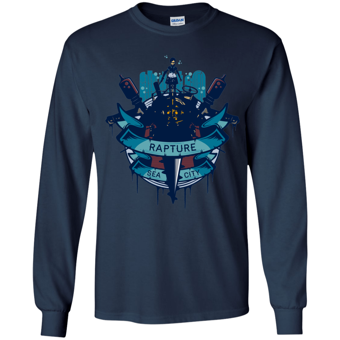 T-Shirts Navy / YS Under The Sea Youth Long Sleeve T-Shirt