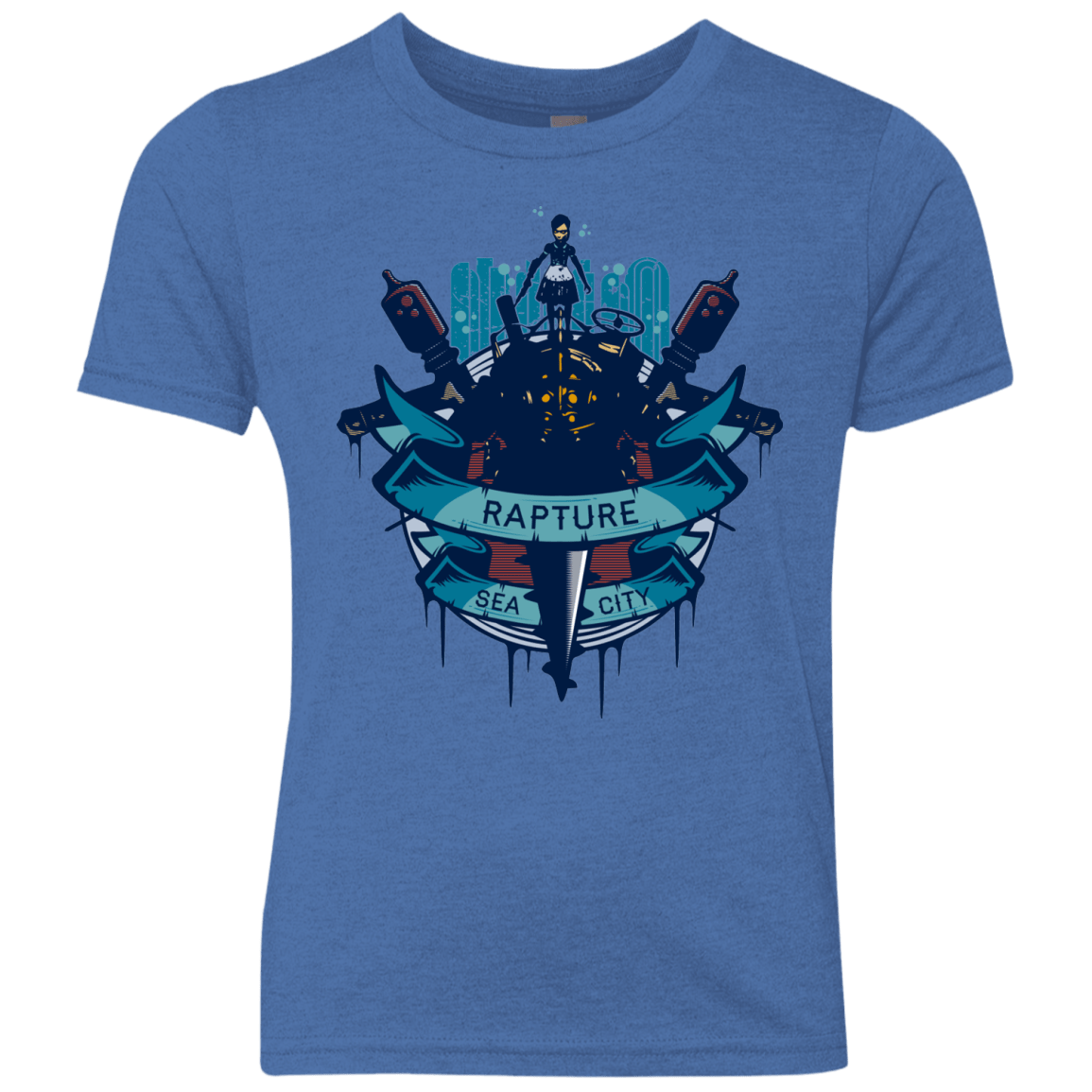 T-Shirts Vintage Royal / YXS Under The Sea Youth Triblend T-Shirt
