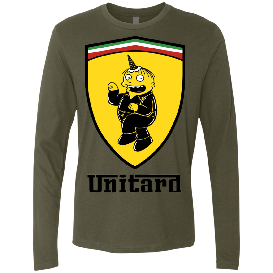 T-Shirts Military Green / S Unitardi Men's Premium Long Sleeve