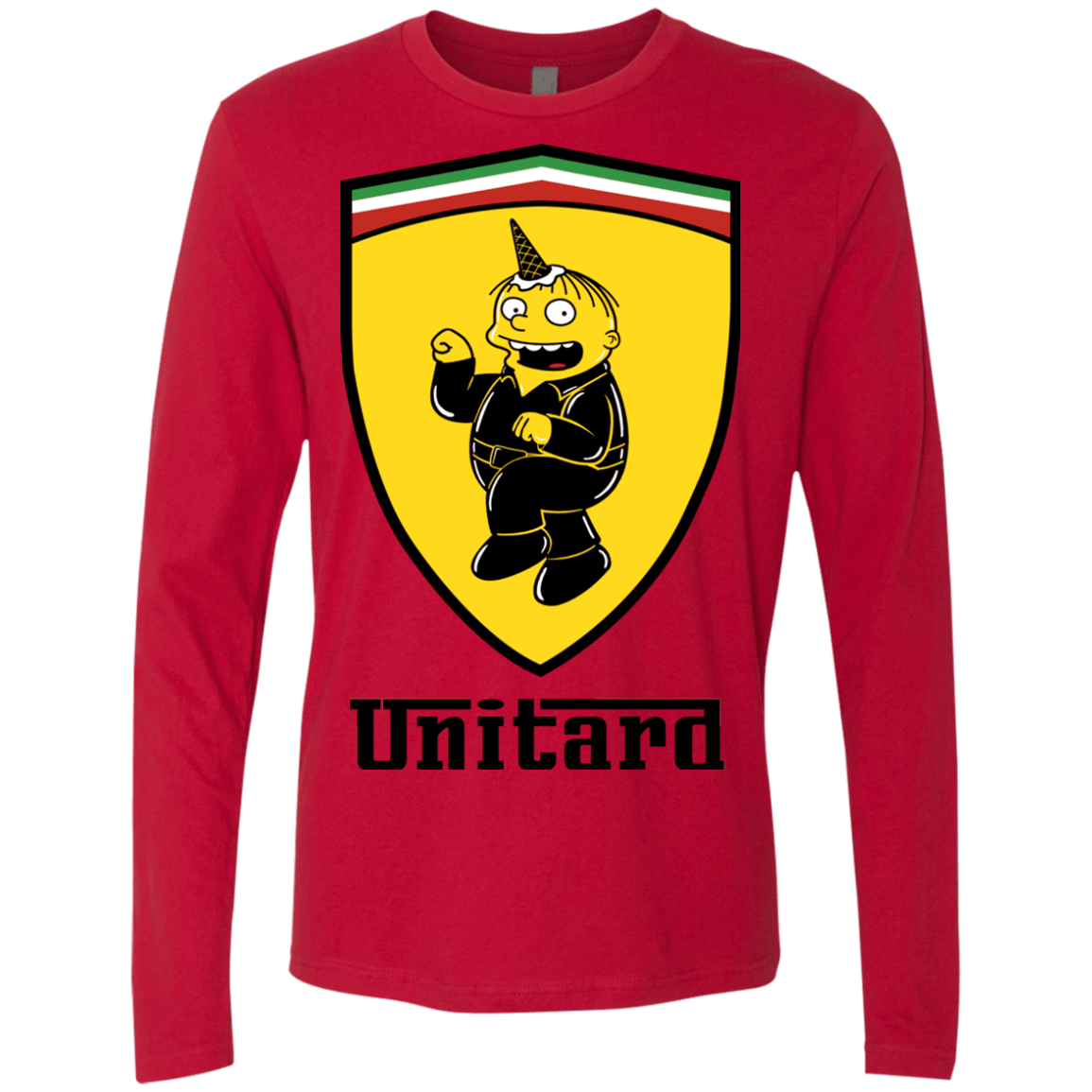 T-Shirts Red / S Unitardi Men's Premium Long Sleeve