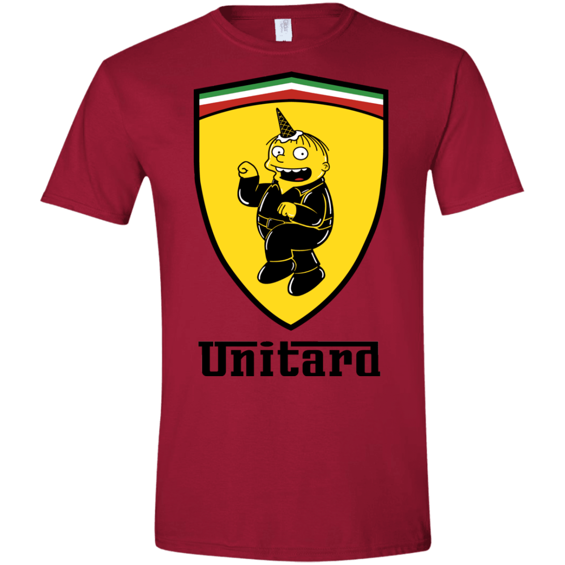 T-Shirts Cardinal Red / S Unitardi Men's Semi-Fitted Softstyle