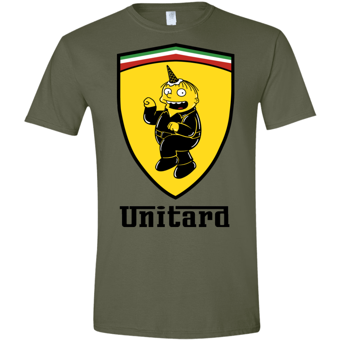 T-Shirts Military Green / S Unitardi Men's Semi-Fitted Softstyle