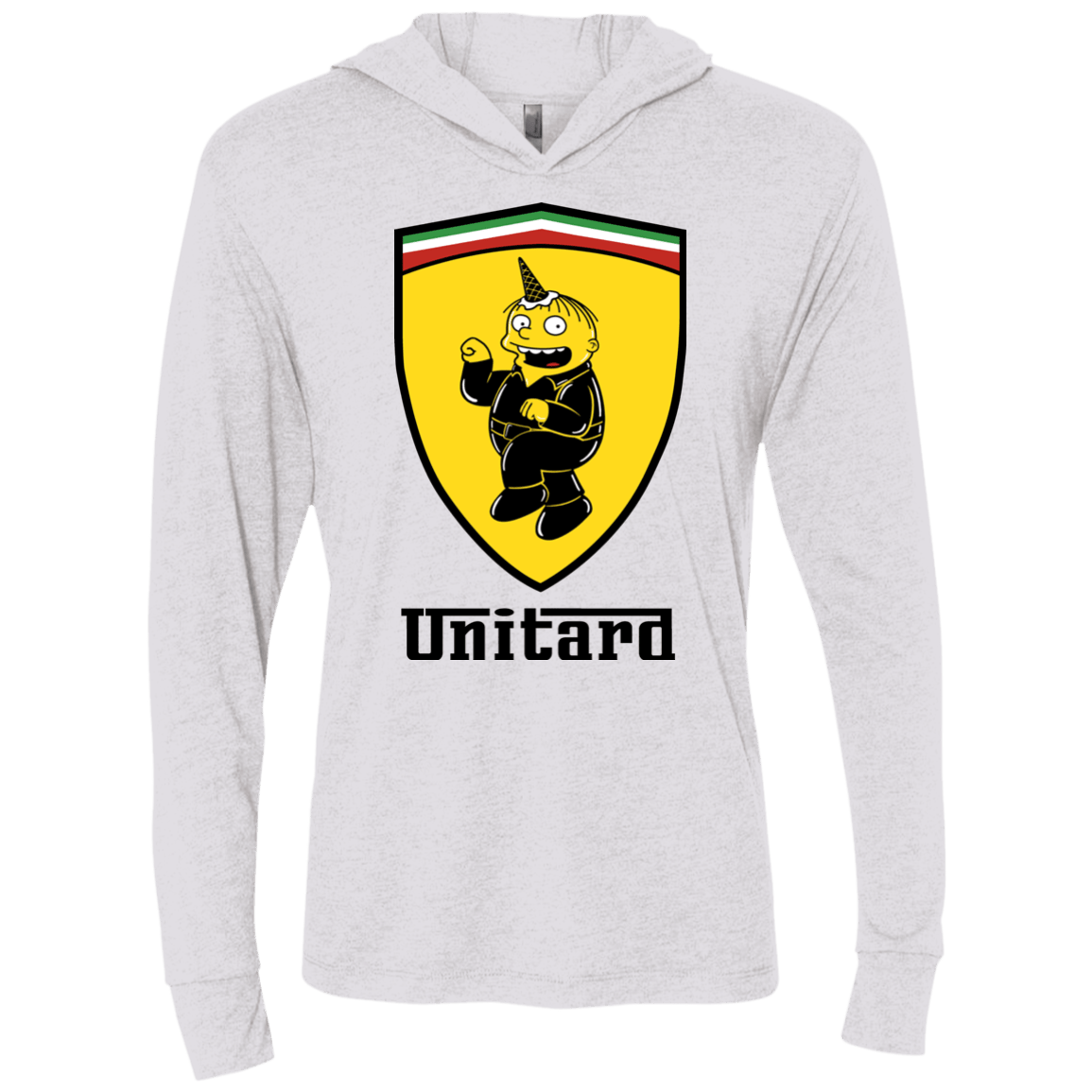 T-Shirts Heather White / X-Small Unitardi Triblend Long Sleeve Hoodie Tee