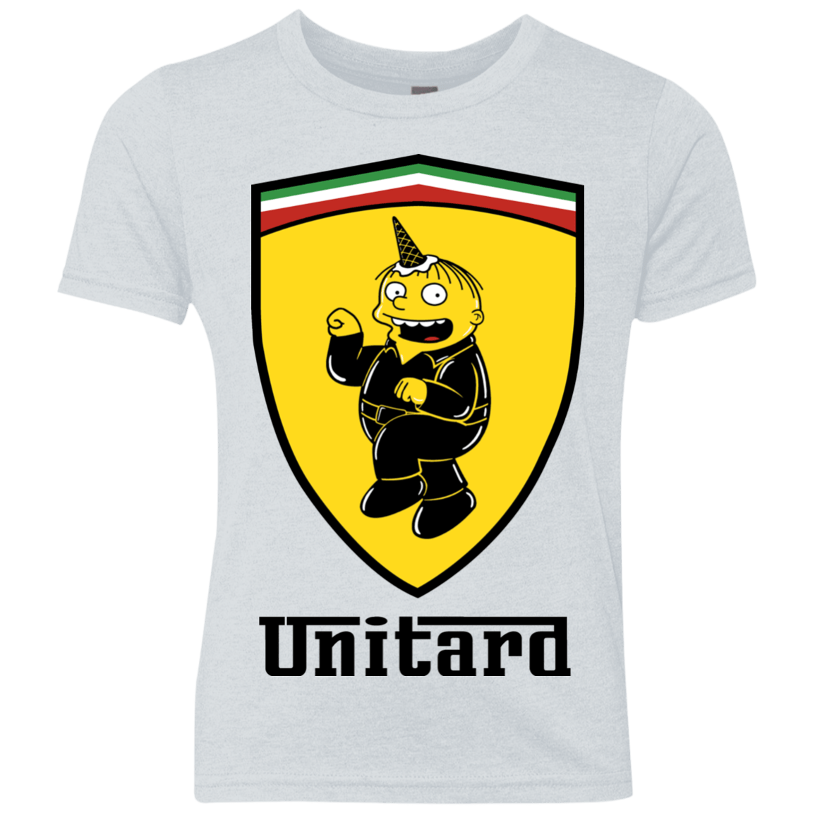 T-Shirts Heather White / YXS Unitardi Youth Triblend T-Shirt