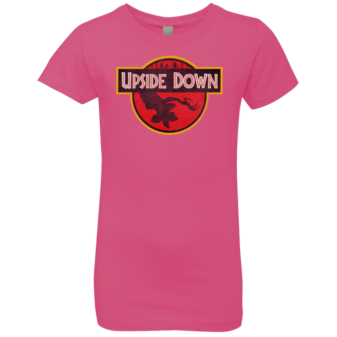 T-Shirts Hot Pink / YXS Upside Down Girls Premium T-Shirt