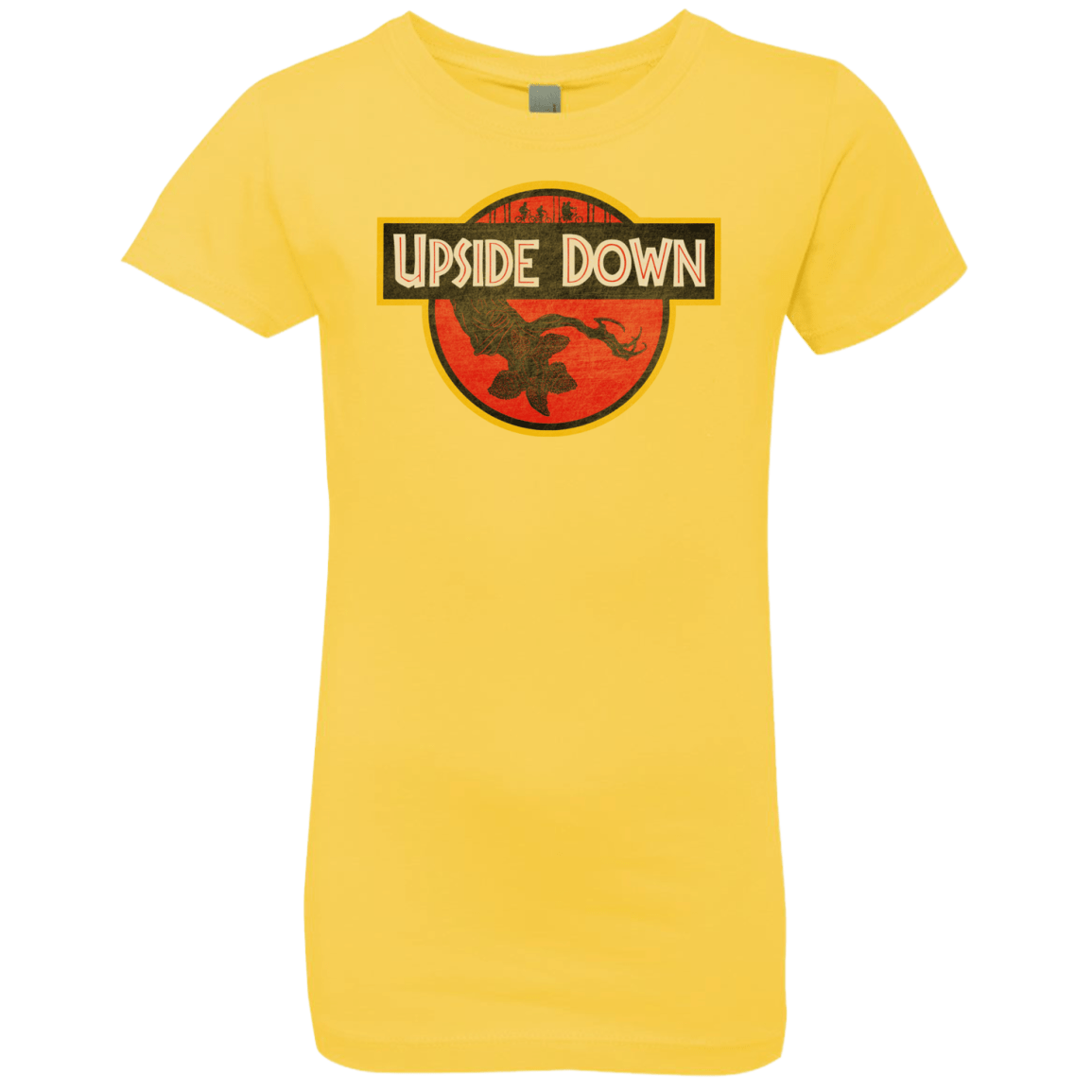T-Shirts Vibrant Yellow / YXS Upside Down Girls Premium T-Shirt