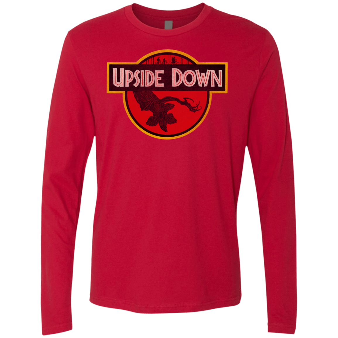 T-Shirts Red / S Upside Down Men's Premium Long Sleeve