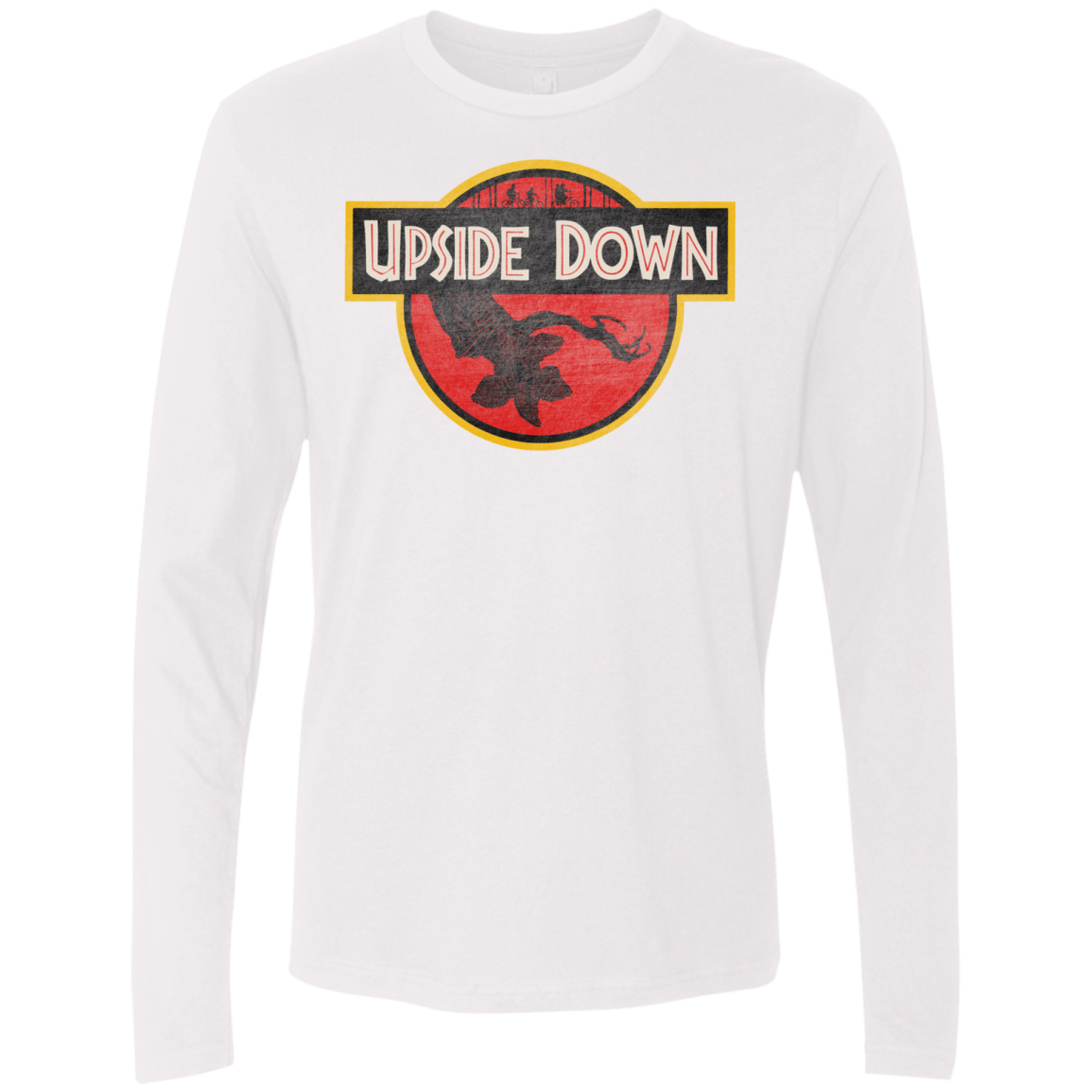 T-Shirts White / S Upside Down Men's Premium Long Sleeve