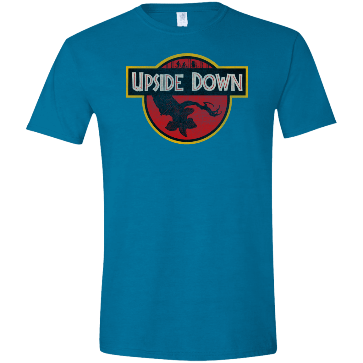 T-Shirts Antique Sapphire / S Upside Down Men's Semi-Fitted Softstyle