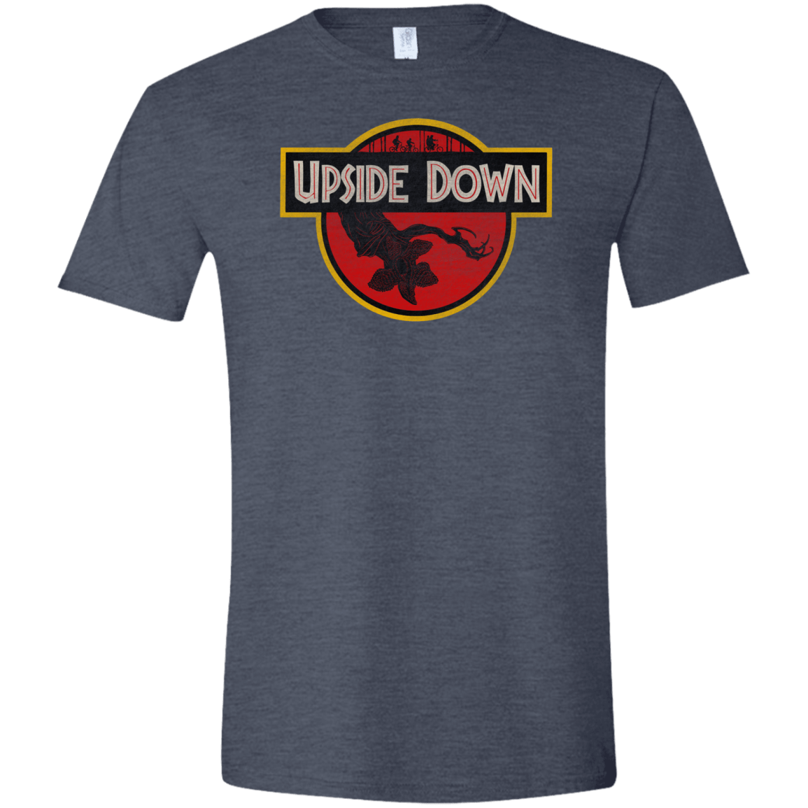 T-Shirts Heather Navy / S Upside Down Men's Semi-Fitted Softstyle