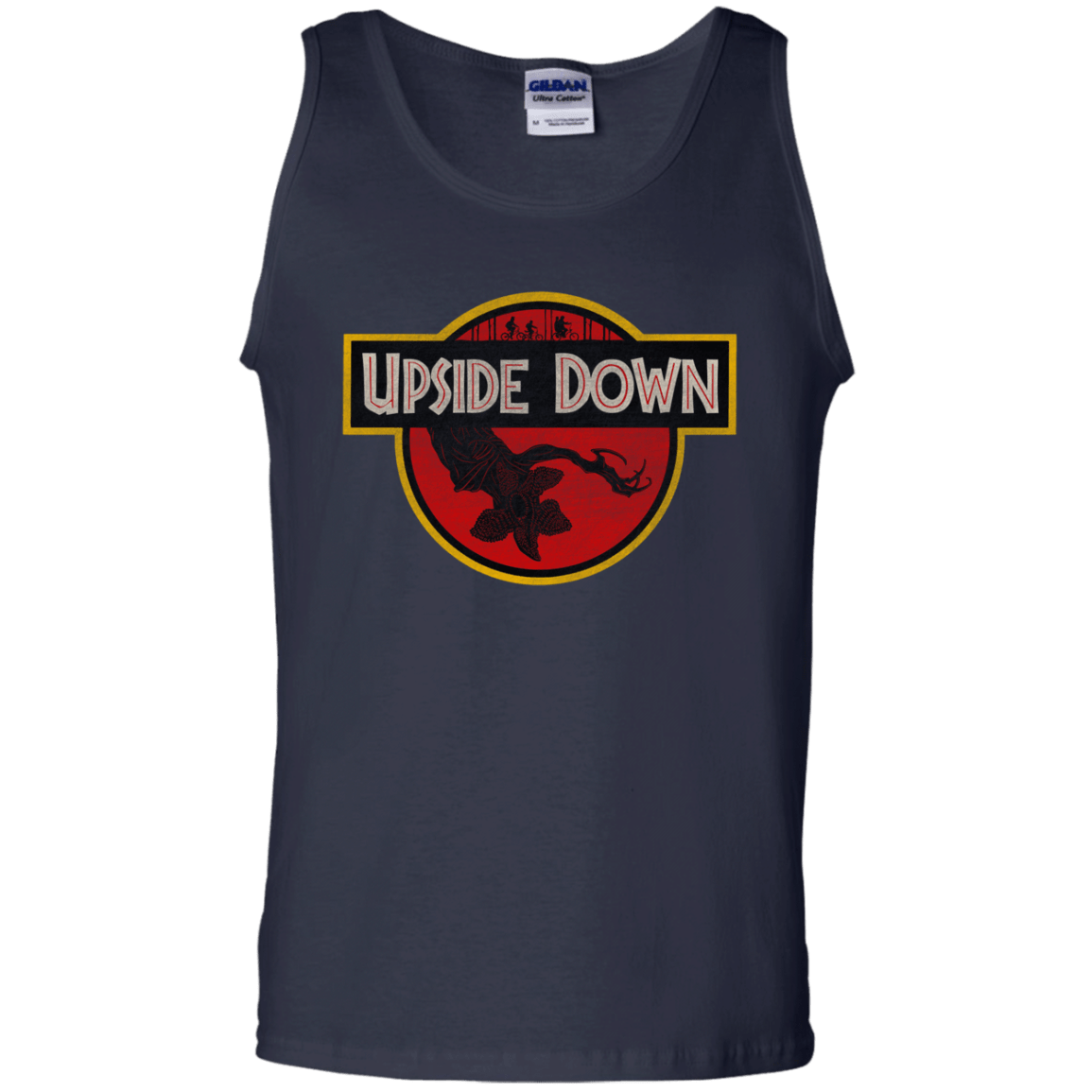T-Shirts Navy / S Upside Down Men's Tank Top
