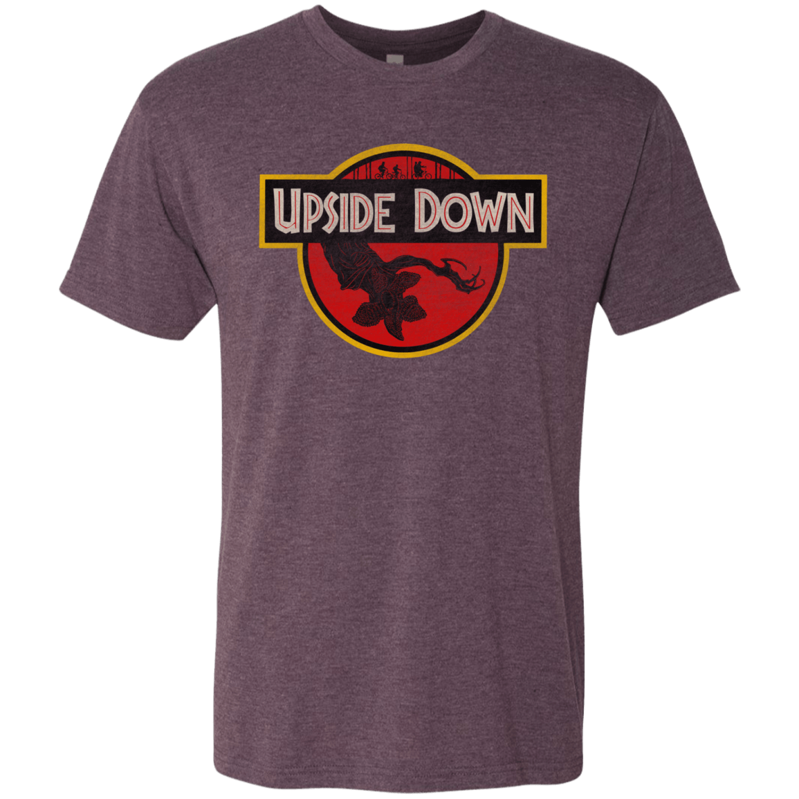 T-Shirts Vintage Purple / S Upside Down Men's Triblend T-Shirt