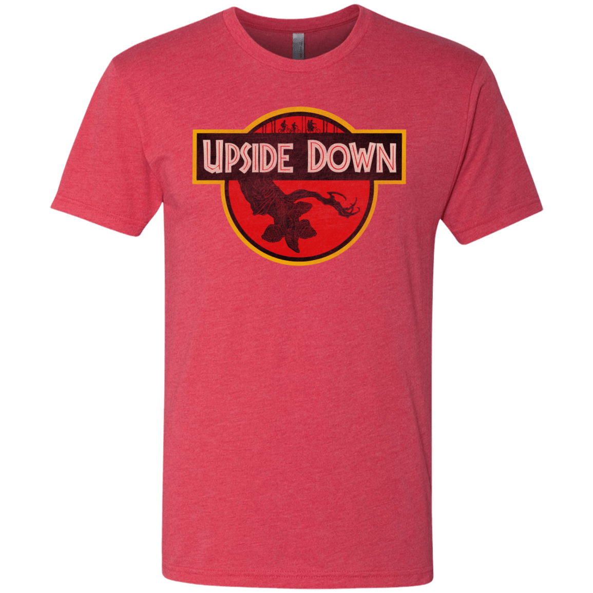 T-Shirts Vintage Red / S Upside Down Men's Triblend T-Shirt
