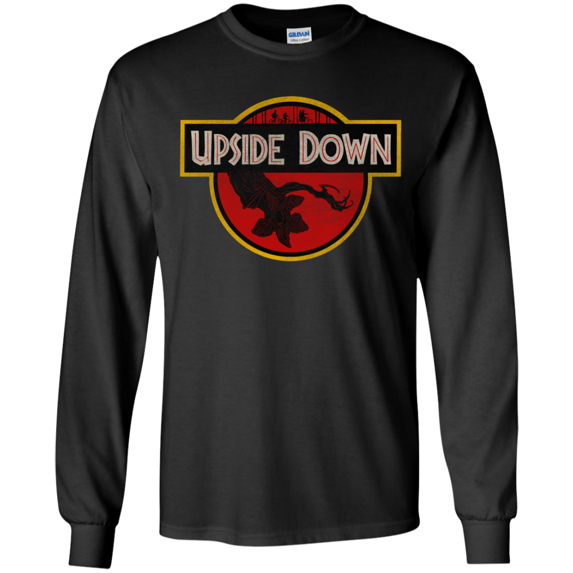 T-Shirts Black / YS Upside Down Youth Long Sleeve T-Shirt