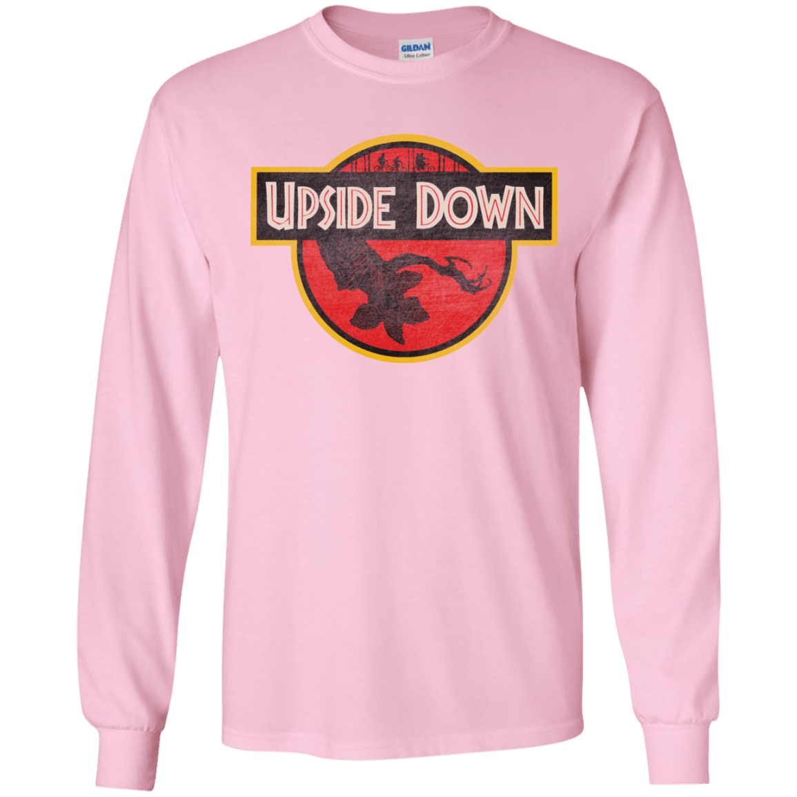 T-Shirts Light Pink / YS Upside Down Youth Long Sleeve T-Shirt