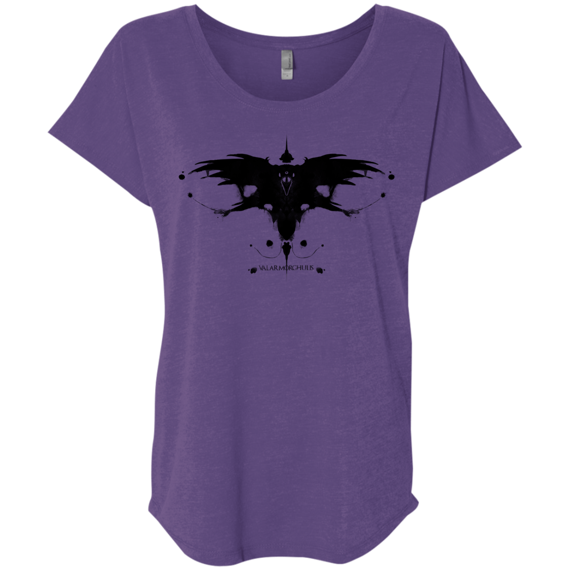 T-Shirts Purple Rush / X-Small Valar Morghulis Triblend Dolman Sleeve
