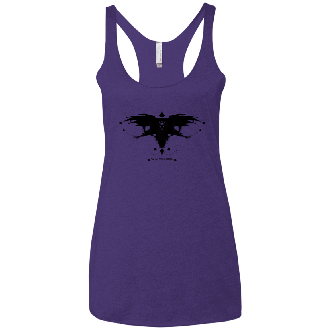 T-Shirts Purple Rush / X-Small Valar Morghulis Women's Triblend Racerback Tank