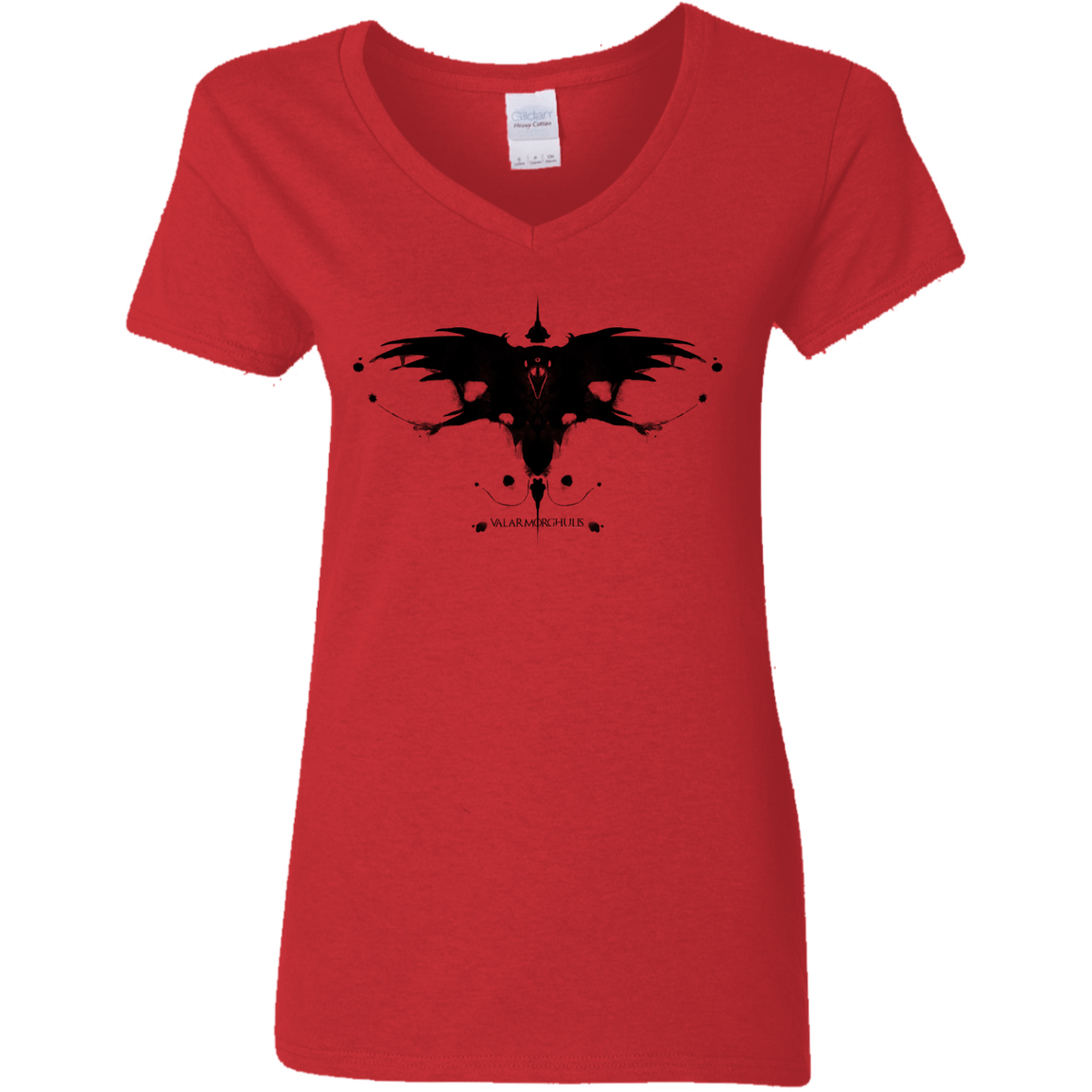 T-Shirts Red / S Valar Morghulis Women's V-Neck T-Shirt