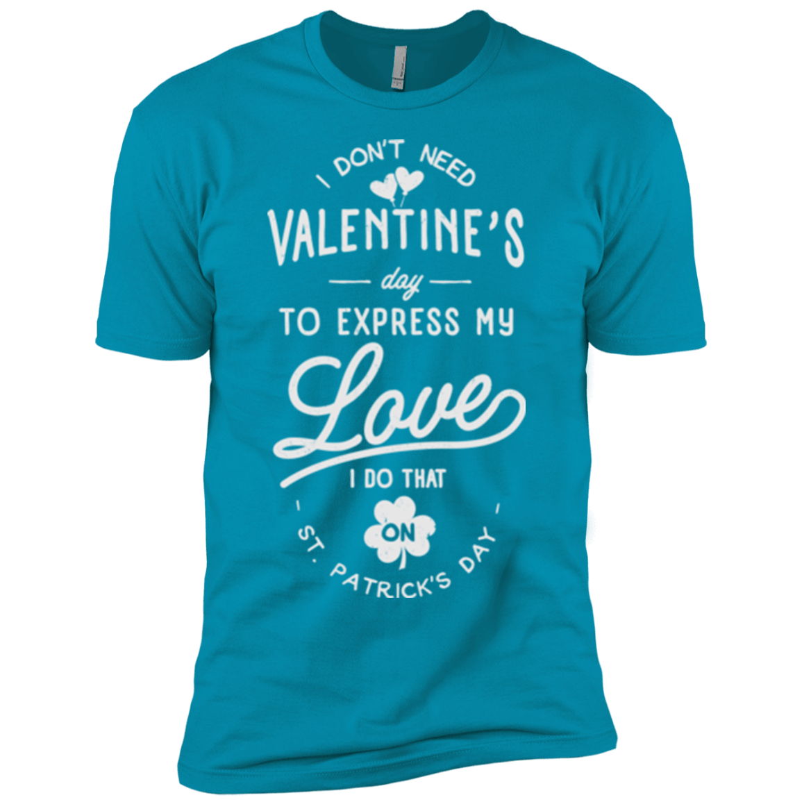T-Shirts Turquoise / YXS Valentine's Day Boys Premium T-Shirt