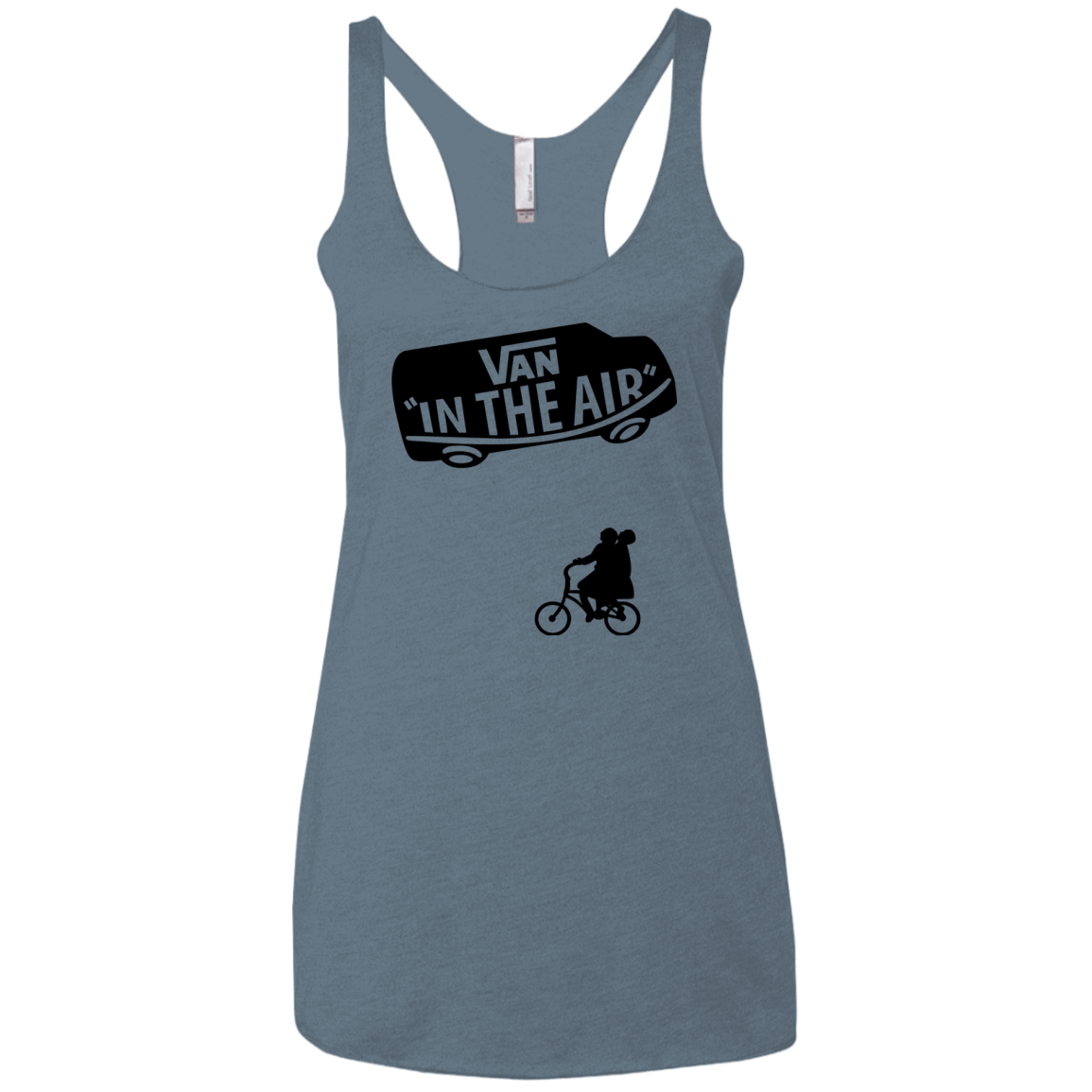 T-Shirts Indigo / X-Small Van in the Air Women's Triblend Racerback Tank