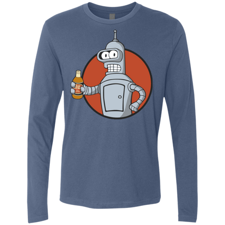 T-Shirts Indigo / Small Vault bot Men's Premium Long Sleeve
