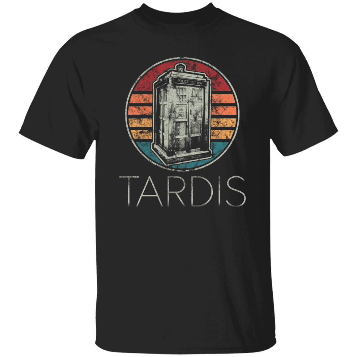 T-Shirts Black / S Vintage Tardis T-Shirt