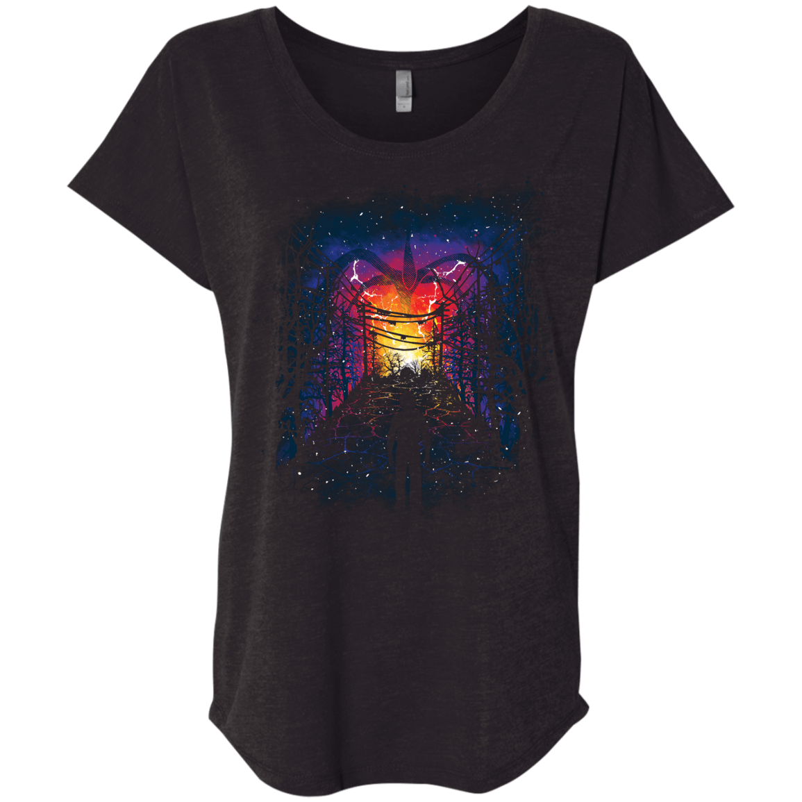 T-Shirts Vintage Black / X-Small Visions Triblend Dolman Sleeve