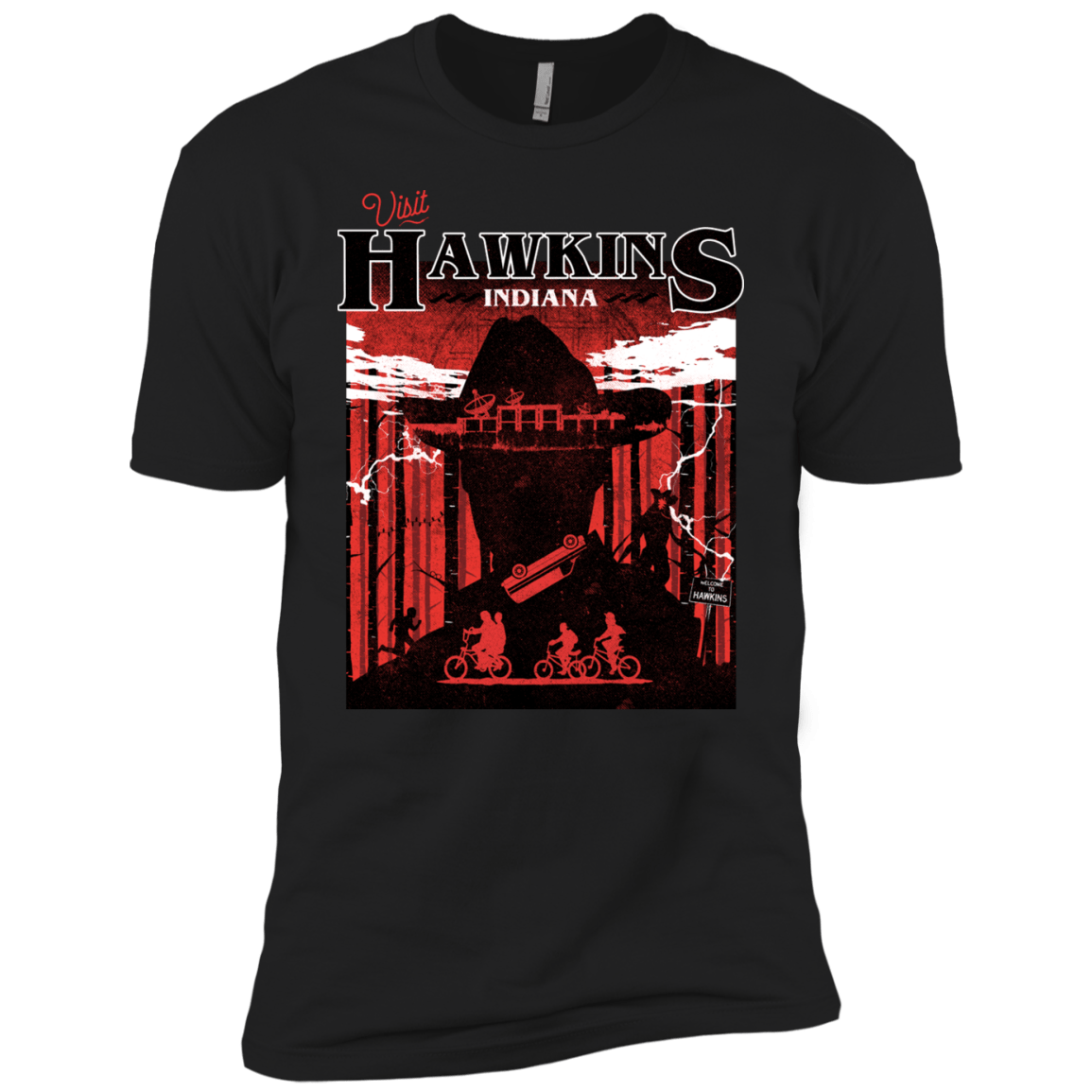 T-Shirts Black / YXS Visit Hawkins Boys Premium T-Shirt