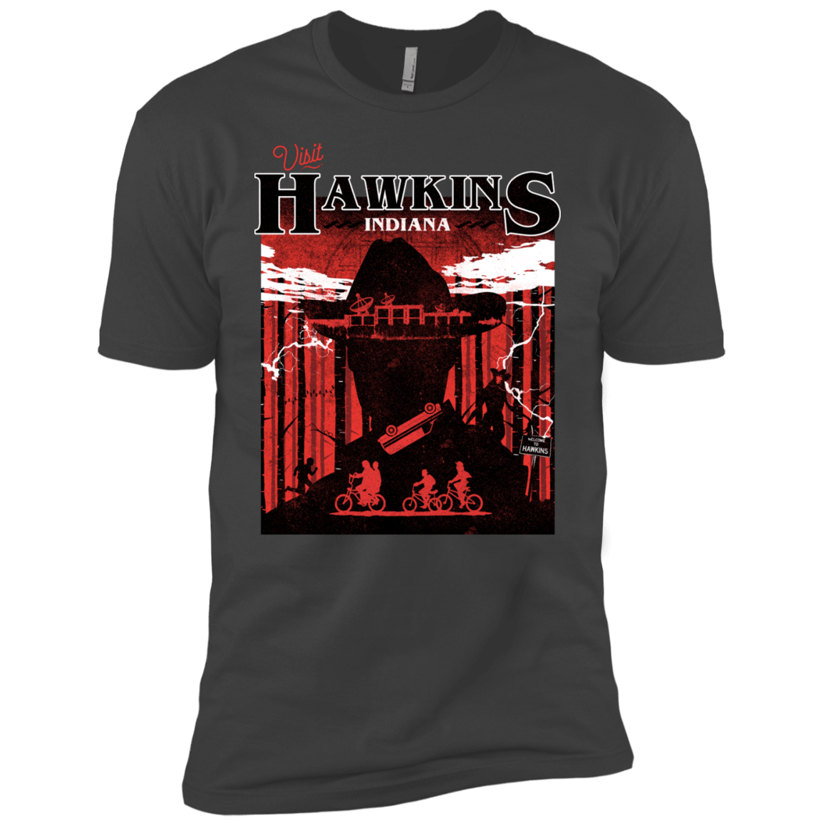 T-Shirts Heavy Metal / YXS Visit Hawkins Boys Premium T-Shirt