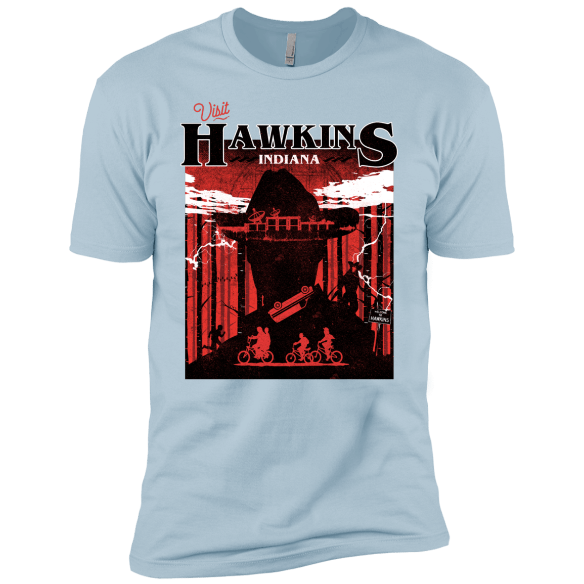 T-Shirts Light Blue / YXS Visit Hawkins Boys Premium T-Shirt