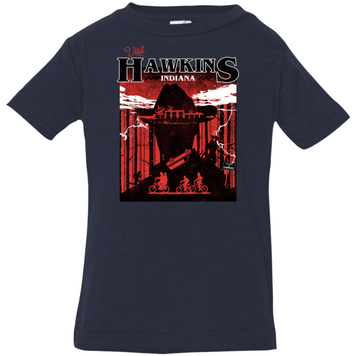 T-Shirts Navy / 6 Months Visit Hawkins Infant Premium T-Shirt