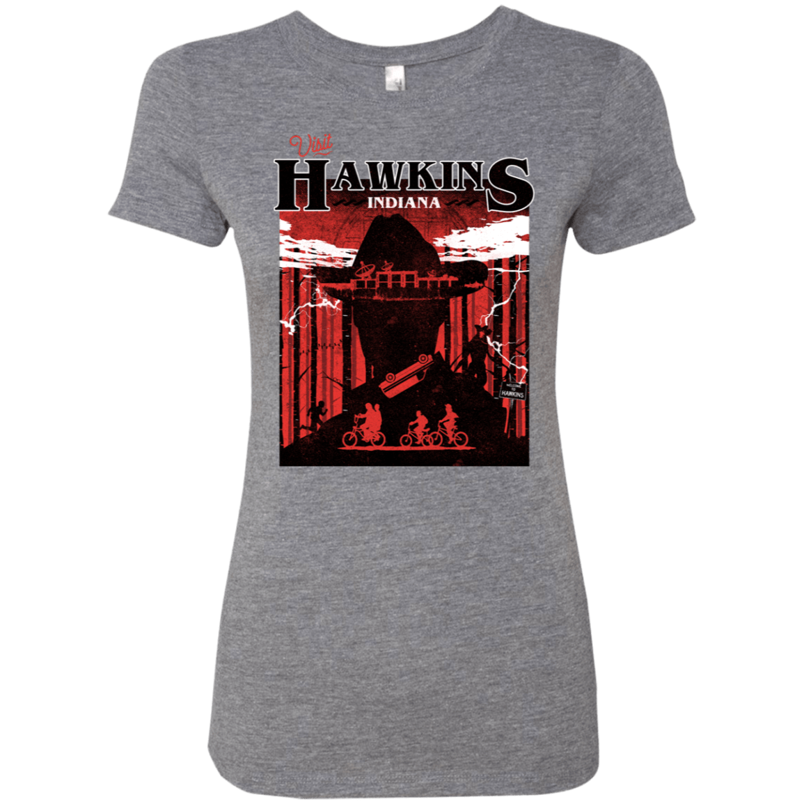 T-Shirts Premium Heather / S Visit Hawkins Women's Triblend T-Shirt