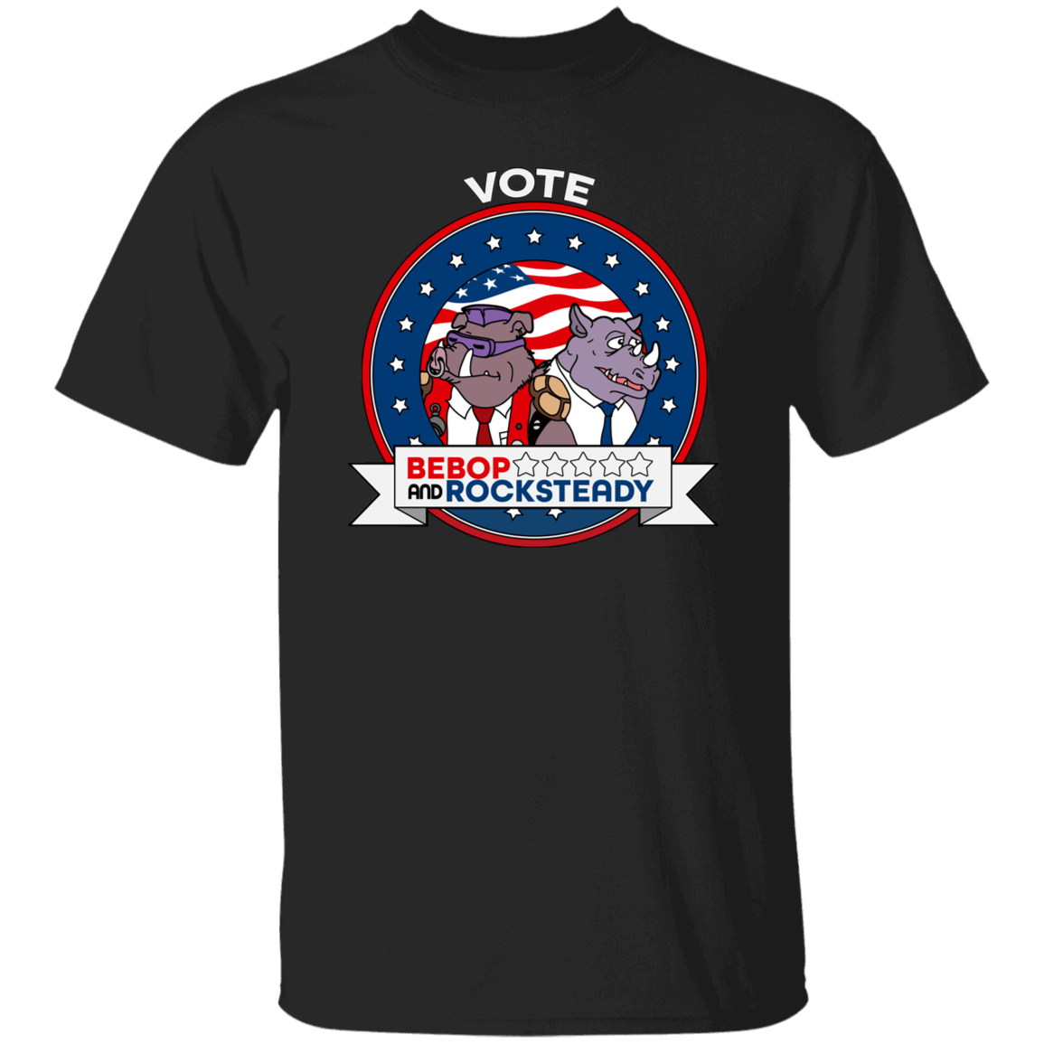 T-Shirts Black / S Vote Bebop and Rocksteady T-Shirt