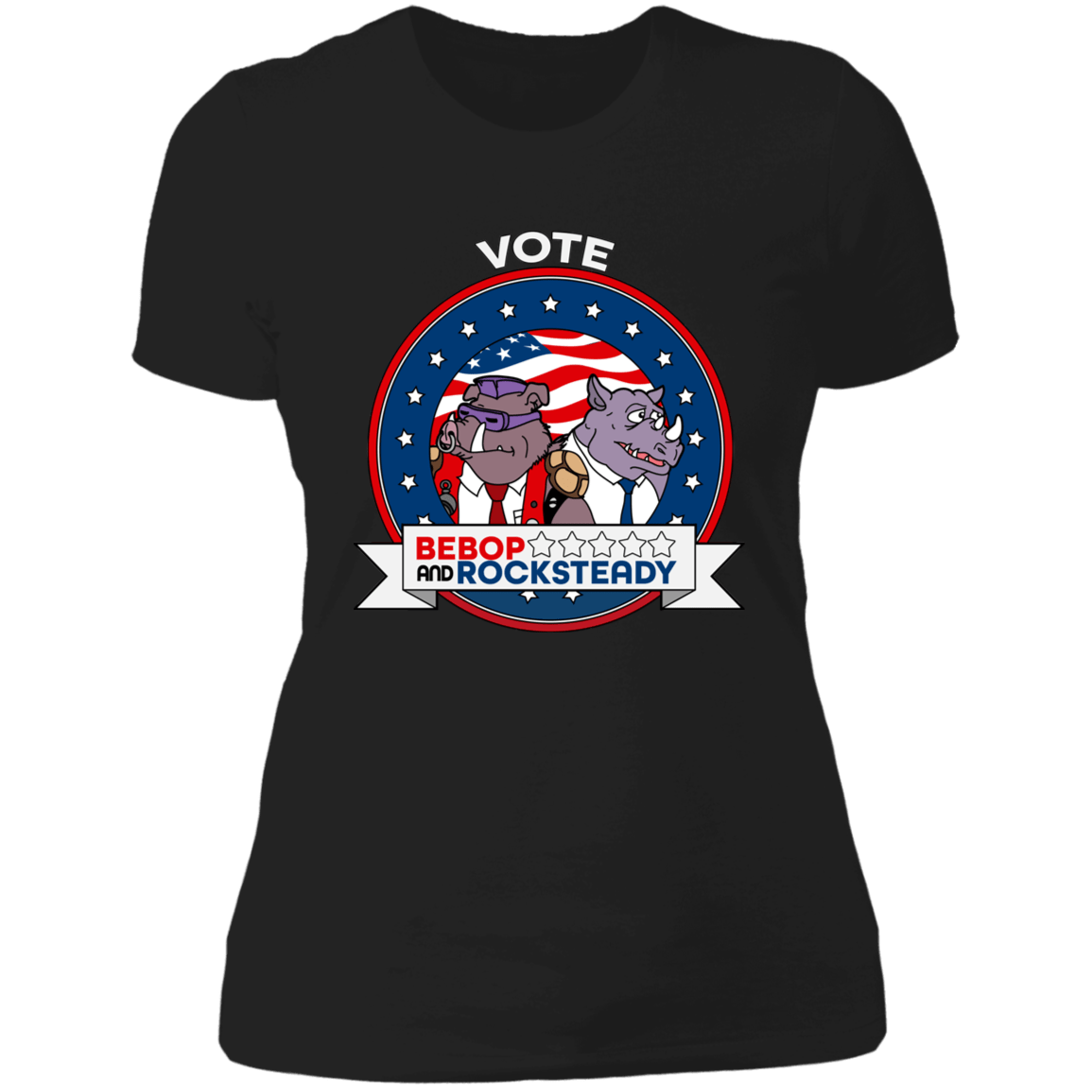 T-Shirts Black / X-Small Vote Bebop and Rocksteady Women's Premium T-Shirt
