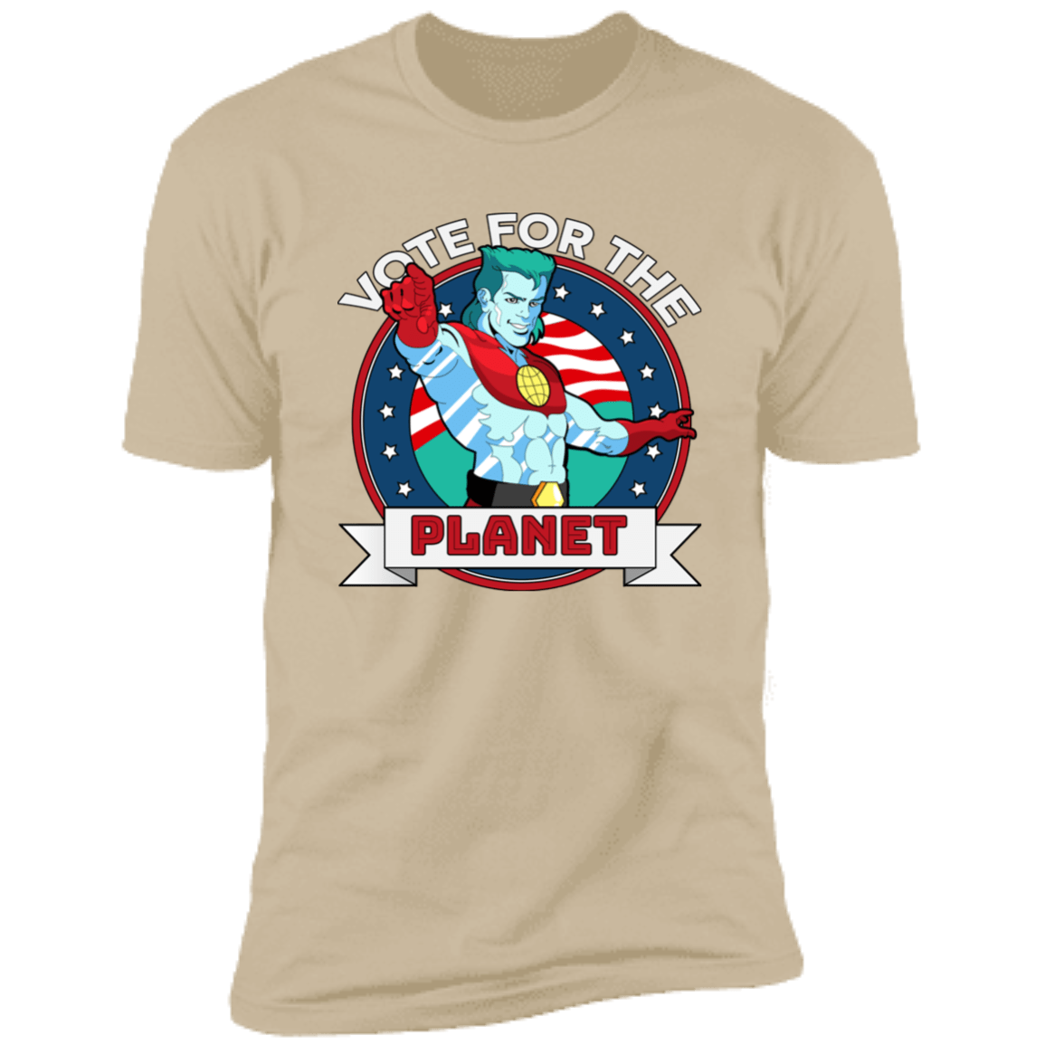 T-Shirts Sand / S Vote For The Planet Men's Premium T-Shirt