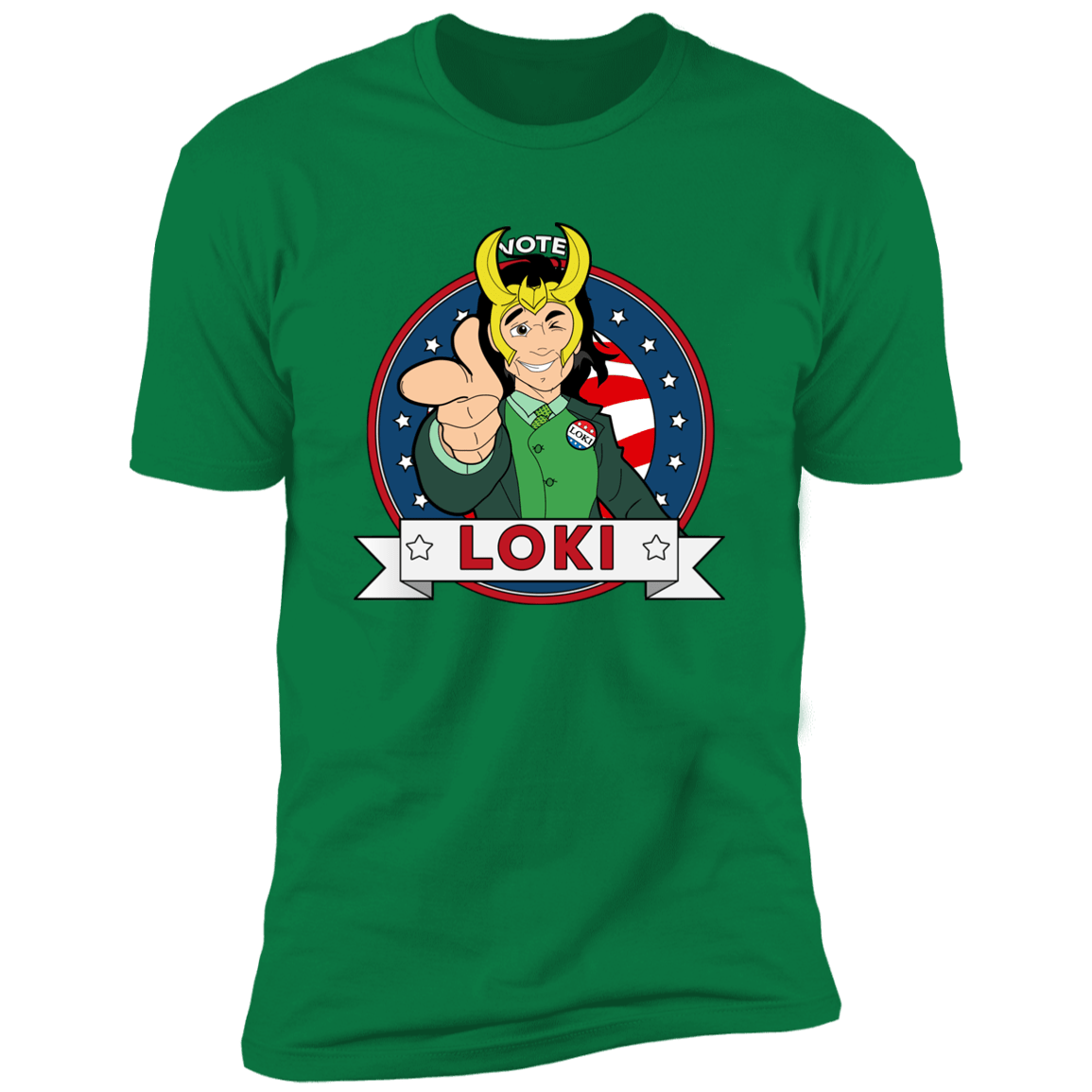 T-Shirts Kelly Green / S Vote Loki Men's Premium T-Shirt