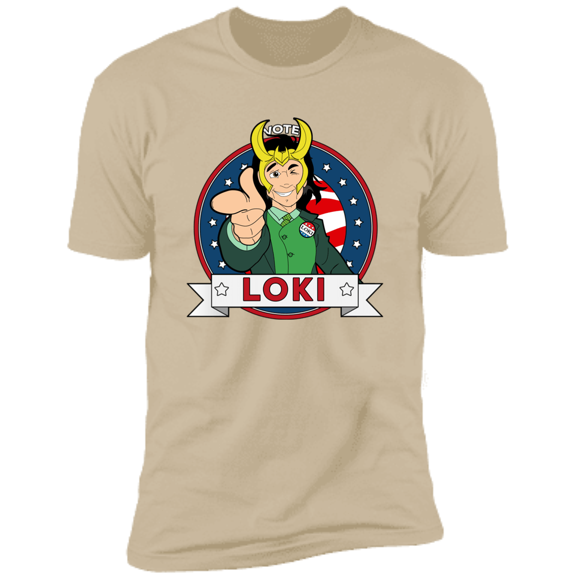 T-Shirts Sand / S Vote Loki Men's Premium T-Shirt
