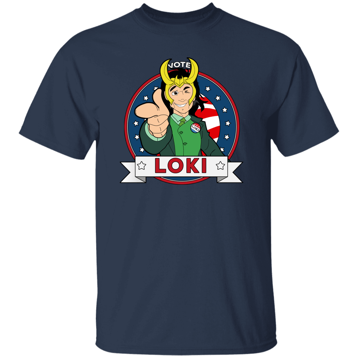 T-Shirts Navy / S Vote Loki T-Shirt
