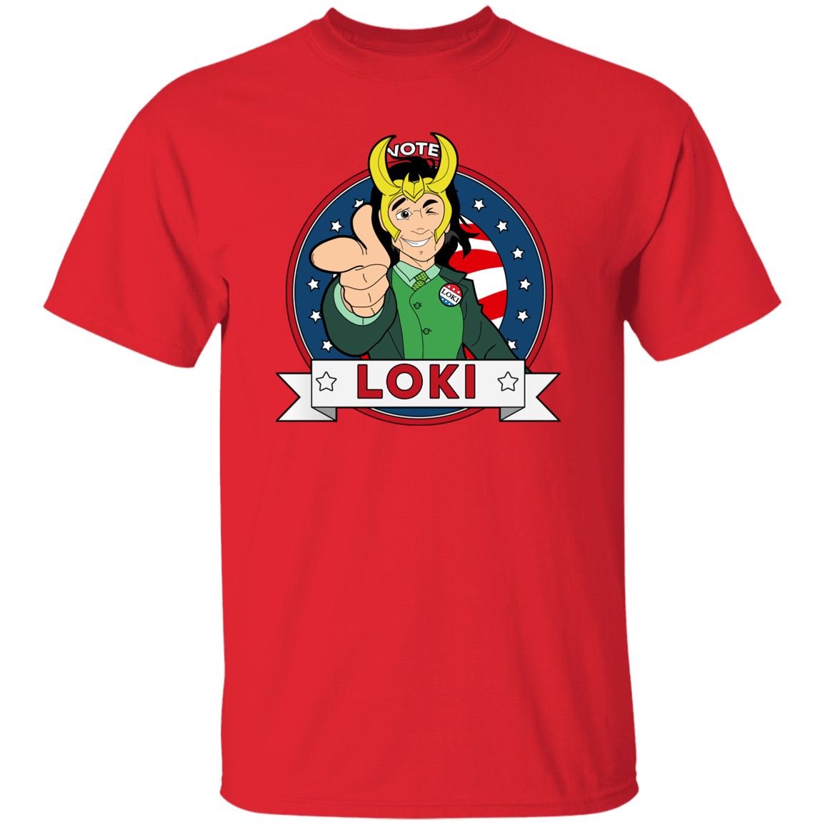 T-Shirts Red / S Vote Loki T-Shirt