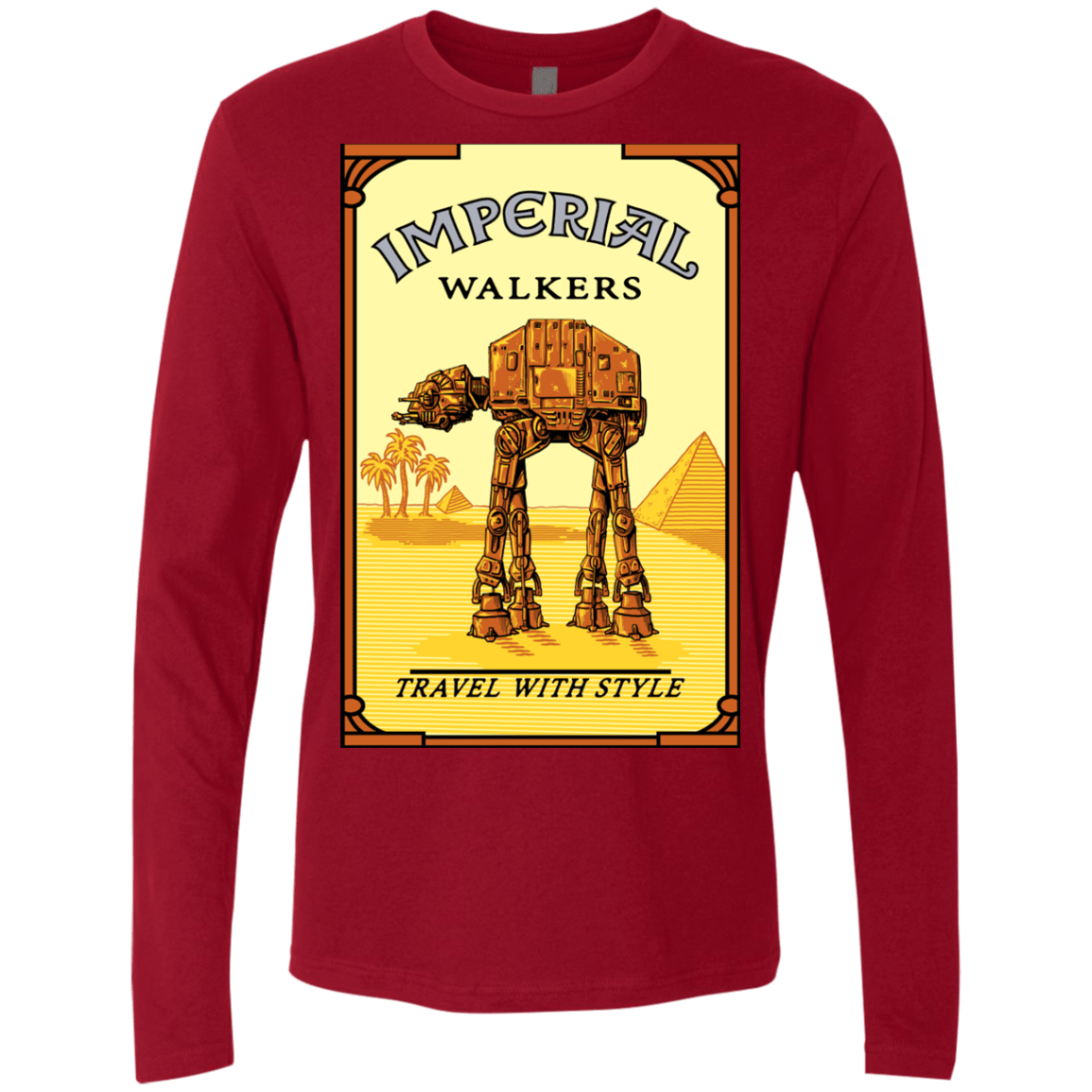 T-Shirts Cardinal / Small Walk Like An Egyptian Men's Premium Long Sleeve